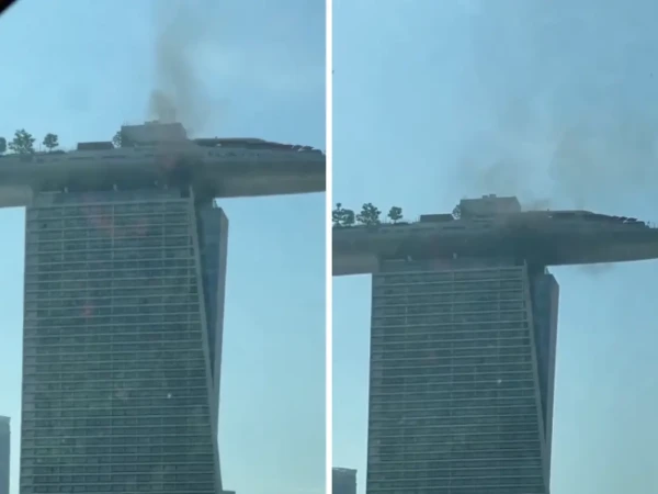 Marina Bay Sands Kebakaran DiLantai 55 Tower 3, Diduga Akibat Pekerjaan Las