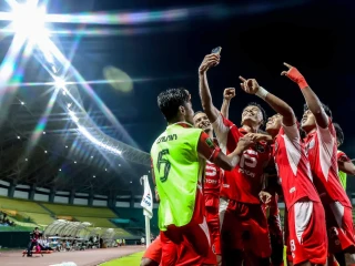 Aksi FC Bekasi Raih Kemenangan