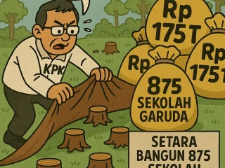 KPK Bongkar Kerugian Negara Sektor Hutan Rp175 Triliun, Setara Bangun 875 Sekolah Garuda