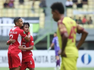 Aksi FC Bekasi City Pesta Gol