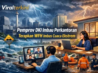 Pemprov DKI Imbau Perkantoran Terapkan WFH Imbas Cuaca Ekstrem