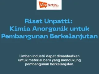 Riset Unpatti: Kimia Anorganik Dorong Pemanfaatan Limbah Industri untuk Pembangunan Berkelanjutan