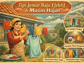 Tips Jemur Baju Efektif di Musim Hujan