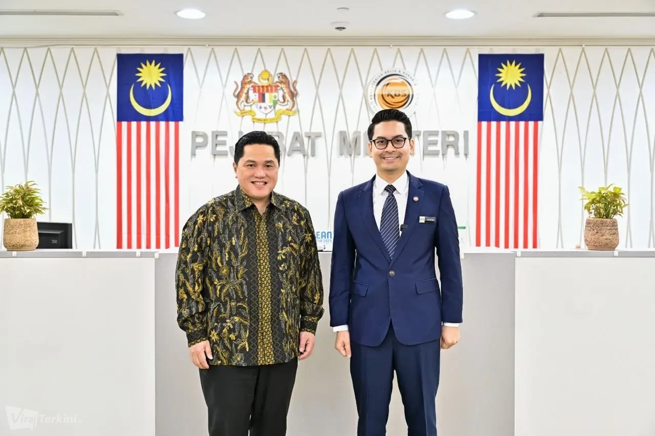 Menteri Pemuda dan Olahraga Republik Indonesia (Menpora RI) Erick Thohir melakukan pertemuan dengan Menteri Belia dan Sukan Malaysia, Muhammed Taufiq Johari, Selasa (10/2/2026).