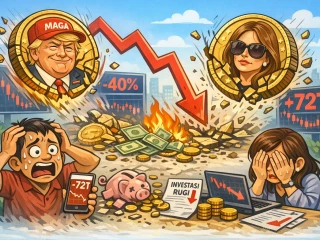 Koin Meme Trump–Melania Rontok Parah, Tekor Rp72 Triliun