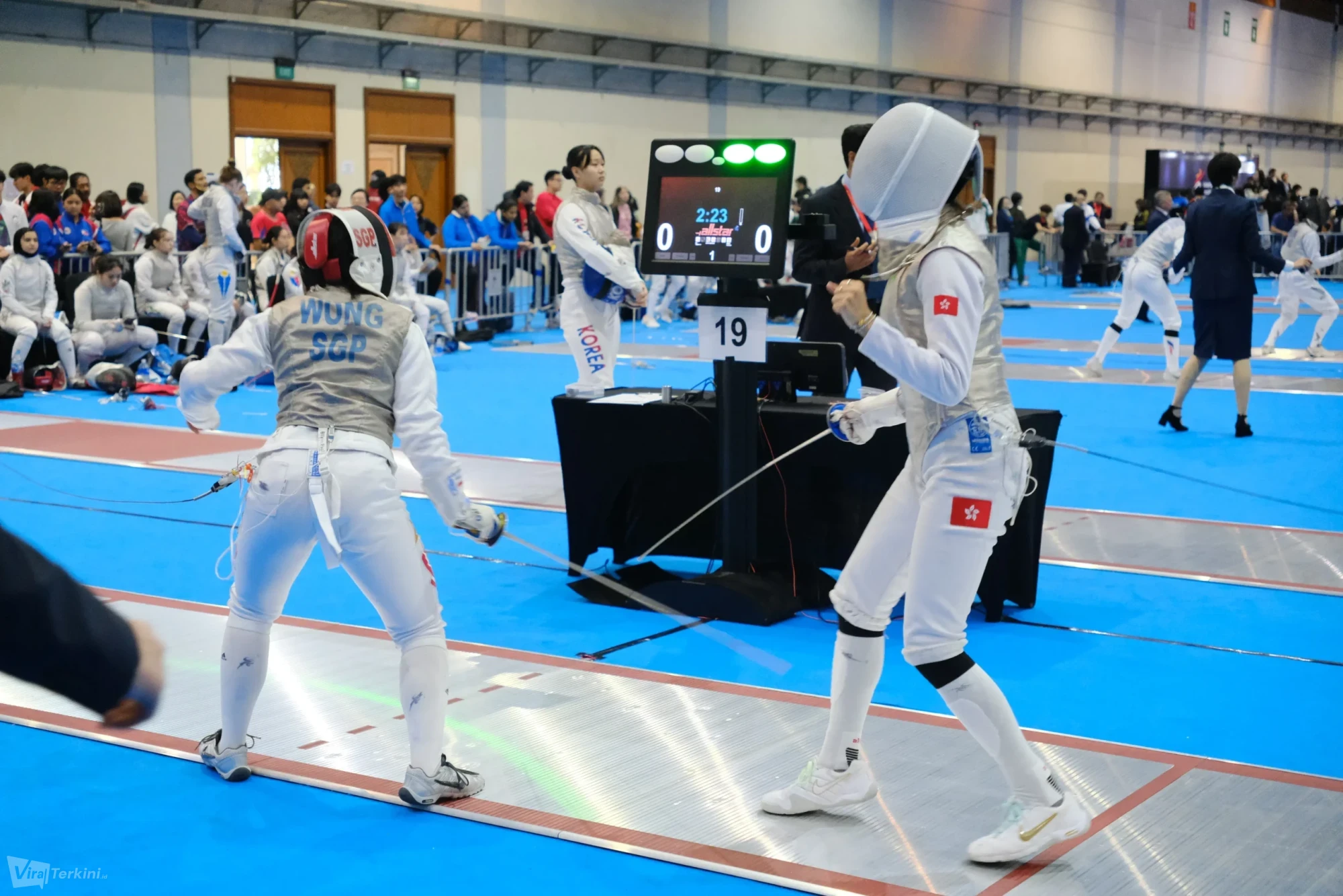 Singapura mencatat sejarah sebagai satu-satunya negara Asia Tenggara yang meraih medali emas dalam Kejuaraan Anggar Kadet dan Junior Asia 2026. (Foto: PB IKASI).