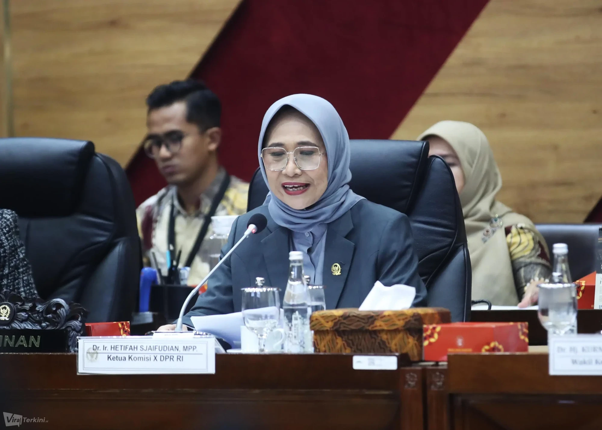 Ketua Komisi X DPR RI, Hetifah Sjaifudian, menyampaikan keprihatinan dan kecaman keras atas dugaan kekerasan seksual dan kekerasan fisik yang menimpa delapan atlet panjat tebing dalam program pelatihan nasional (pelatnas). (Foto: Kemenpora).