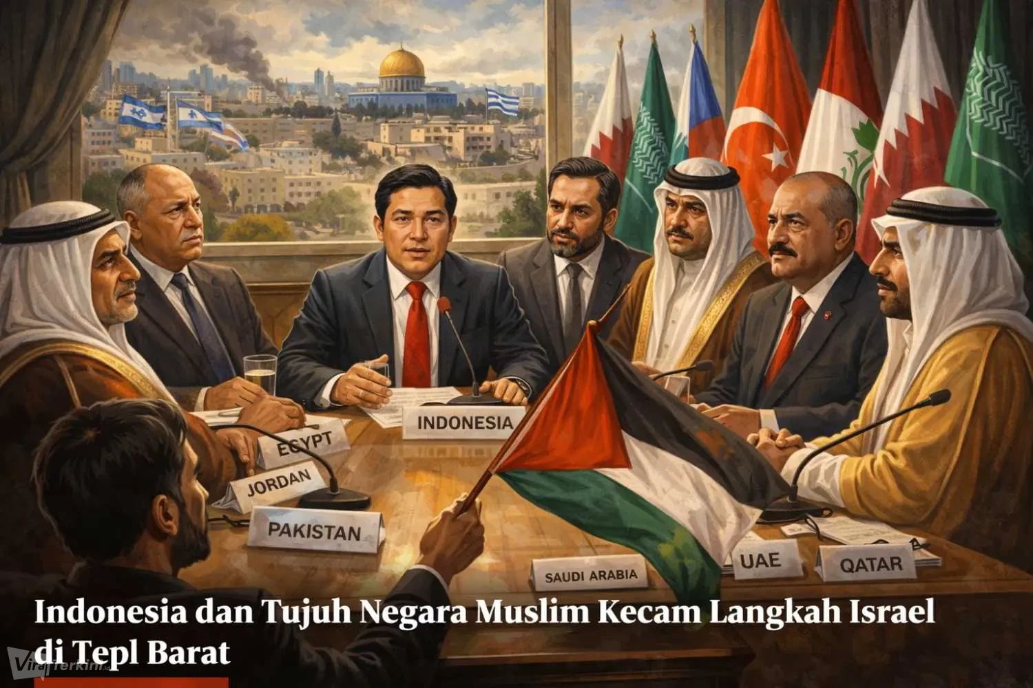 Indonesia dan Tujuh Negara Muslim Kecam Langkah Israel di Tepi Barat