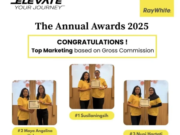 Rayakan Annual Awards 2025, Ray White Cipta Group Apresiasi Kinerja Marketing Properti