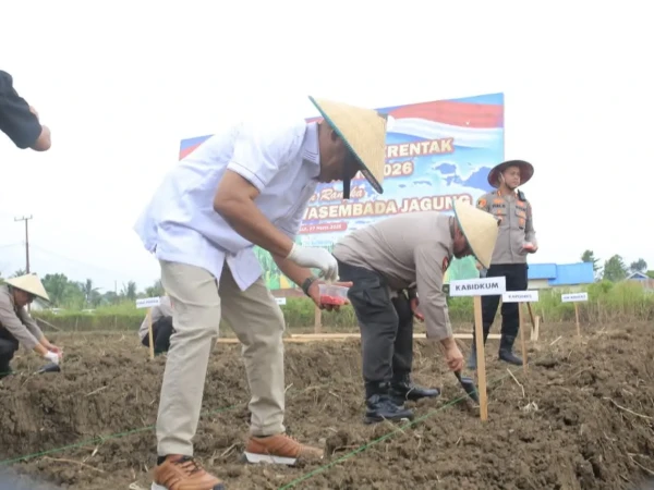 Sinergi Polri dan Pemda Halteng Swasembada Pangan di Kawasan Industri