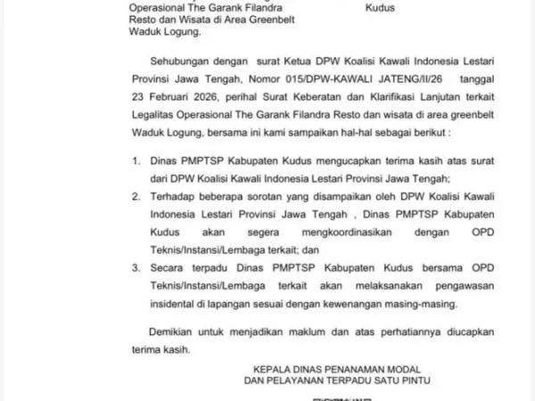 KAWALI Desak Klarifikasi Legalitas The Garank Filandra