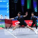Ganda putra Indonesia Leo Rolly Carnando/Bagas Maulana harus mengakhiri langkah lebih cepat di babak pertama All England 2026 setelah tak mampu menjalankan strategi yang telah disiapkan menghadapi lawannya. (Foto: ist).