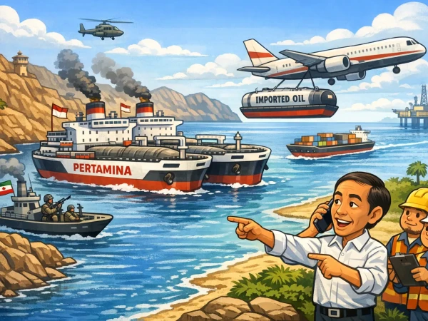 Kapal Pertamina Tertahan di Selat Hormuz, Impor Minyak Dialihkan