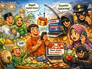 THR Cair Jelang Lebaran, Waspada Penipuan Digital