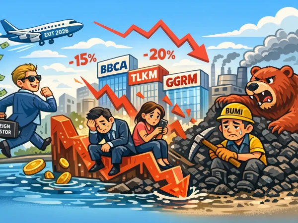 10 Saham Ditinggal Investor, BBCA hingga BUMI Tertekan?