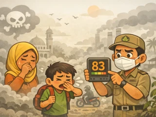 Kualitas Udara Kalbar Terburuk Pagi Ini, ISPU Tembus 83