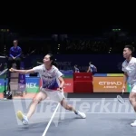 Pasangan ganda campuran Hee Yong Kai Terry (Singapura)/Gloria Emanuelle Widjaja (Indonesia) harus mengakhiri langkah di babak pertama All England 2026 (Foto: ist).