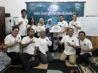Geothermal Soccer Indonesia (GSI) menggelar kegiatan bakti sosial "Satu Energi, Seribu Kebaikan"