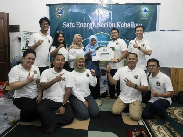 Geothermal Soccer Indonesia (GSI) menggelar kegiatan bakti sosial "Satu Energi, Seribu Kebaikan"