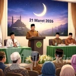 Ilustrasi penetapan 1 Syawal 1447 Hijriah dalam sidang isbat 2026_Ilustrator Viralterkini