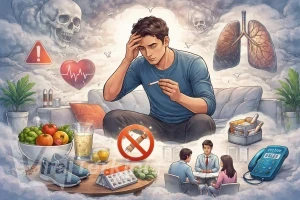 Kecanduan rokok masih menjadi salah satu persoalan kesehatan serius yang sulit diatasi_Ilustator Viralterkini