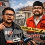 Ketua IM57+ Institute, Lakso Anindito, menyampaikan kritik kera