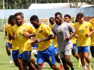 Momen Latihan Timnas Solomon Island