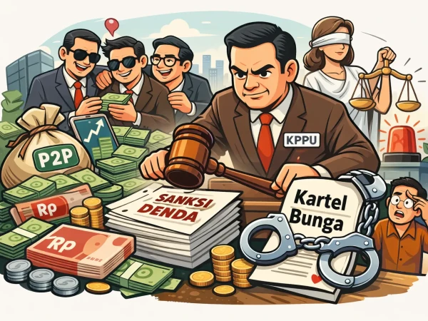 KPPU Denda 97 Pinjol Rp755 Miliar, Terbukti Kartel