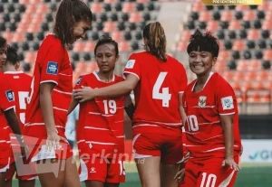 Tim nasional sepak bola putri Indonesia meraih kemenangan meyakinkan atas Kaledonia Baru dengan skor 4-2 pada ajang FIFA Series Women 2026 Thailand. (Foto: ist).
