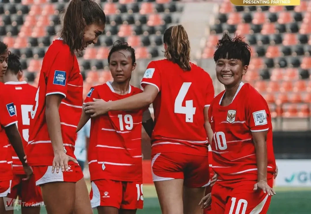 Tim nasional sepak bola putri Indonesia meraih kemenangan meyakinkan atas Kaledonia Baru dengan skor 4-2 pada ajang FIFA Series Women 2026 Thailand. (Foto: ist).