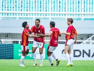 Aksi Gol Tunggal Garudayaksa FC Ke Gawang PSMS