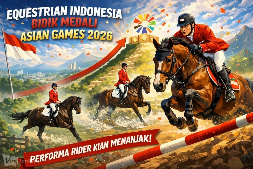 Equestrian Indonesia Bidik Medali Asian Games 2026, Performa Rider Kian Menanjak. Ilustrasi : Viralterkini.id