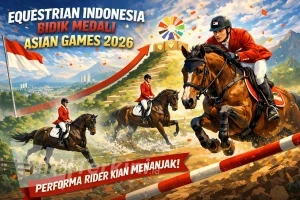 Equestrian Indonesia Bidik Medali Asian Games 2026, Performa Rider Kian Menanjak. Ilustrasi : Viralterkini.id