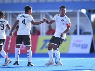 Timnas Hockey Field Putra Indonesia memulai langkah di babak kualifikasi Asian Games 2026 dengan hasil positif. (Foto: ist).