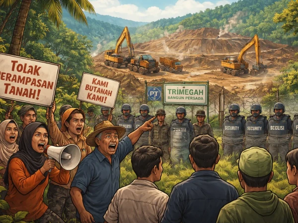 IACN dan PA-Malut Kecam PT Trimegah Bangun Persada Caplok Lahan Warga