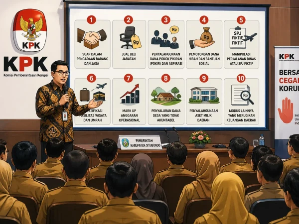 KPK Beberkan 10 Modus Korupsi di Daerah kepada ASN Situbondo