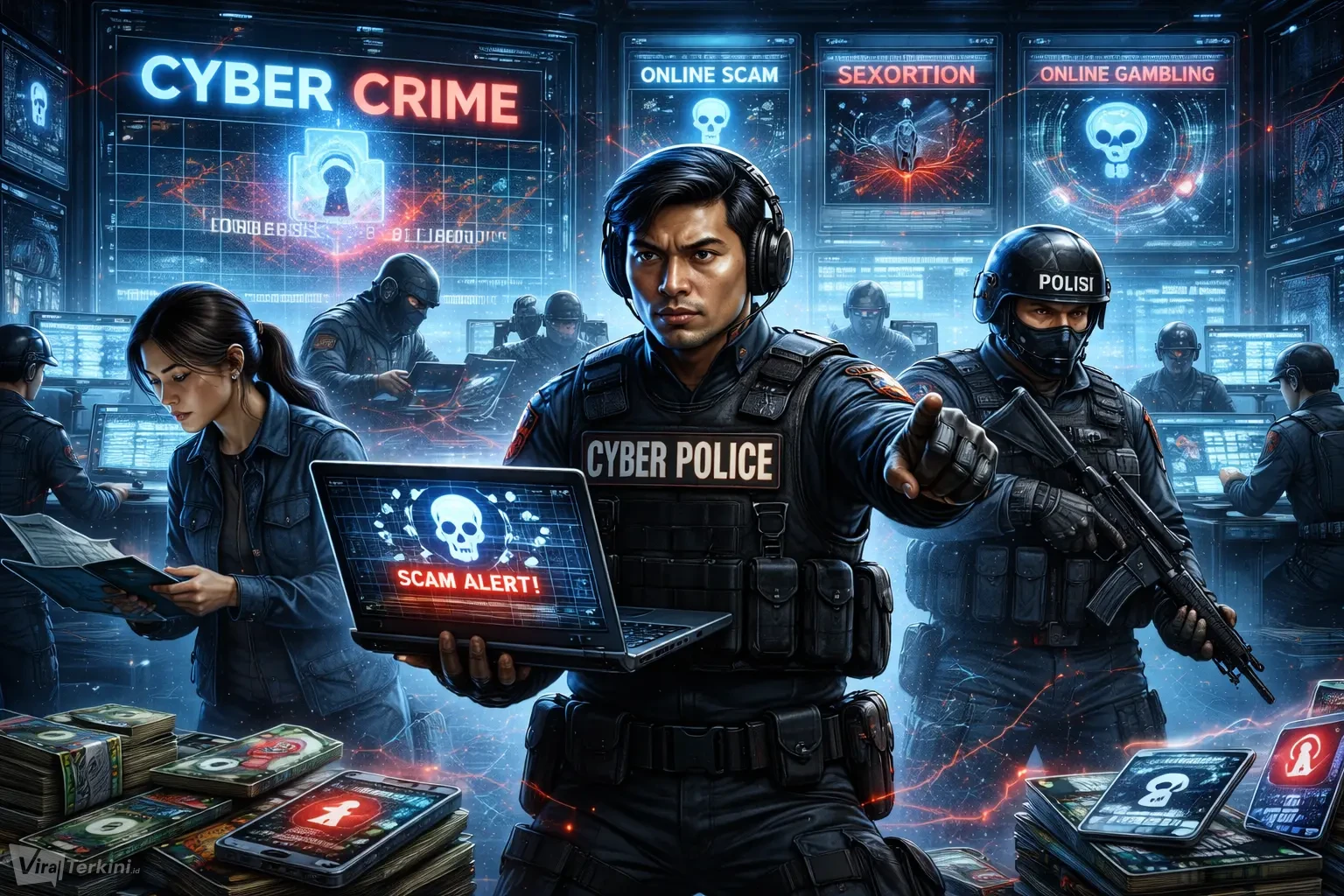 Ilutstasi kejahatan cyber_Ilustrasi Viralterkini