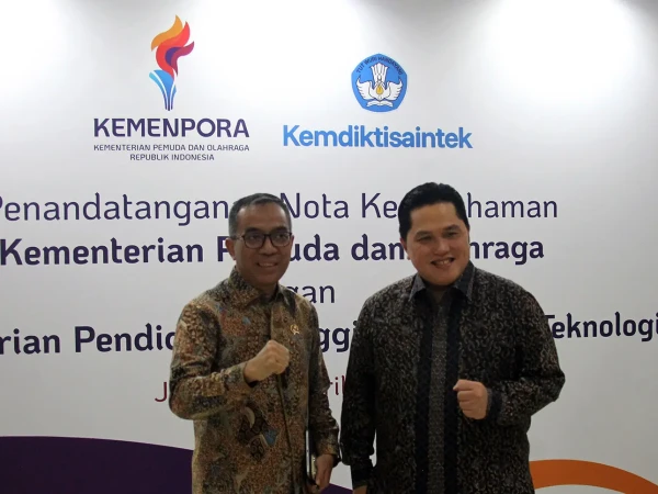 Momen Foto dan Video Kemenpora dan Kemendiktisaintek Teken MoU