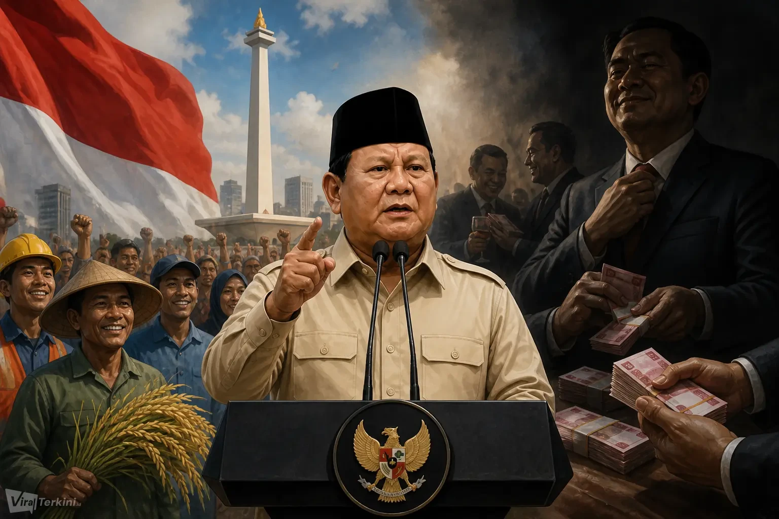 ilustasi Prabowo Subianto