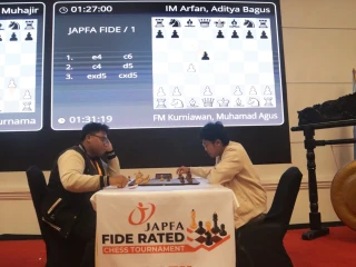 JAPFA FIDE Rated 2026 Semakin Kompetitif, Pecatur Unggulan Memeras Otak Lebih Keras