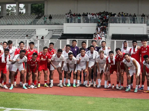 Potret Latihan Timnas Indonesia
