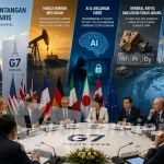 Para menteri keuangan dan gubernur bank sentral negara-negara anggota Group of Seven (G7) dijadwalkan mulai berkumpul di Paris, Senin (1852026). llustrasi Viralterkini Indonesia