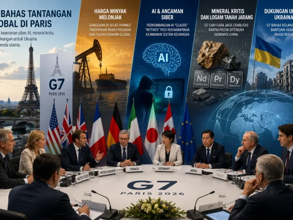 Minyak, AI, dan Ancaman Siber Bayangi Pertemuan G7 di Paris