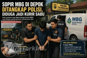 Sopir MBG di Depok Ditangkap Polisi, Diduga Nyambi Jadi Kurir Sabu_Ilustasi Viralterkini