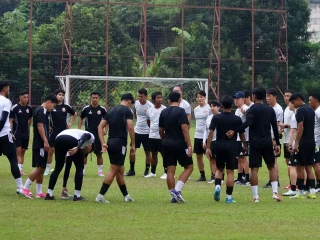 Potret Sesi Latihan Persija