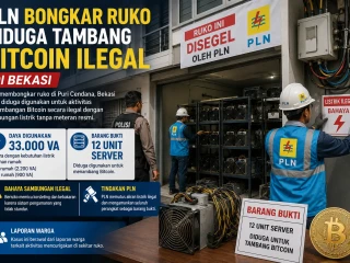 PLN Bongkar Ruko Diduga Tambang Bitcoin Ilegal di Bekasi, Pakai Listrik 33.000 VA Tanpa Meteran Resmi