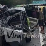 Rem Blong Diduga Jadi Pemicu! Truk Kontainer Hantam Tujuh Kendaraan di Jalur Medan–Berastagi, Sejumlah Korban Terluka