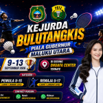 Kejurda Bulutangkis Piala Gubernur Malut 2026 Fokus Jaring Talenta U-15 dan U-17