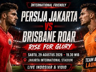 Persija Tantang Brisbane Roar di JIS, Jadi Panggung Peluncuran Tim dan Jersey Baru