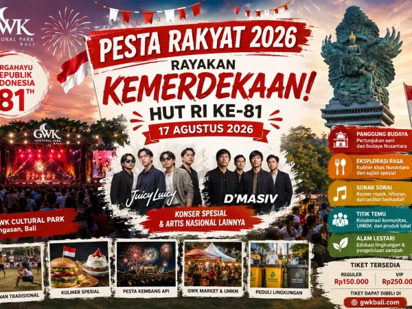 Rayakan Kemerdekaan, GWK Cultural Park Siapkan Pesta Rakyat 2026